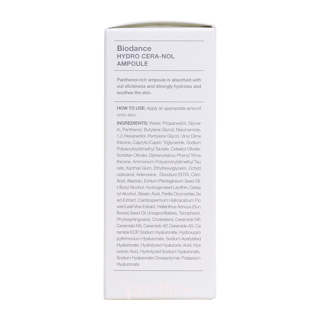 BIODANCE Hydro Cera nol Ampoule 50ml - Korean Hydrating & Anti-Aging Facial Serum with Ceramides - Perfect for Dry Skin Care & Nighttime Routine