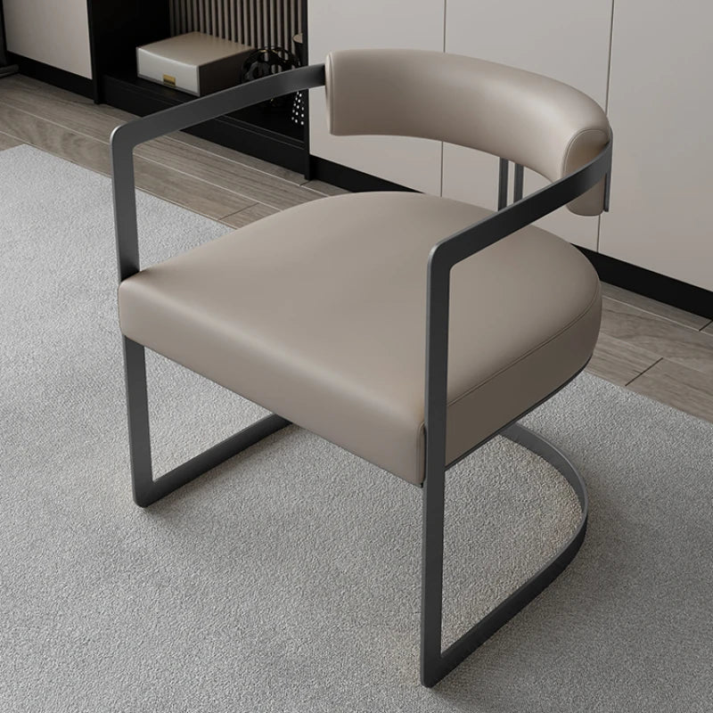 Italian Minimalist Light Luxury Dining Chair - Modern Elegant Accent Chair for Dining Room, Kitchen, or Office - Perfect for Home Decor and Entertaining Guests