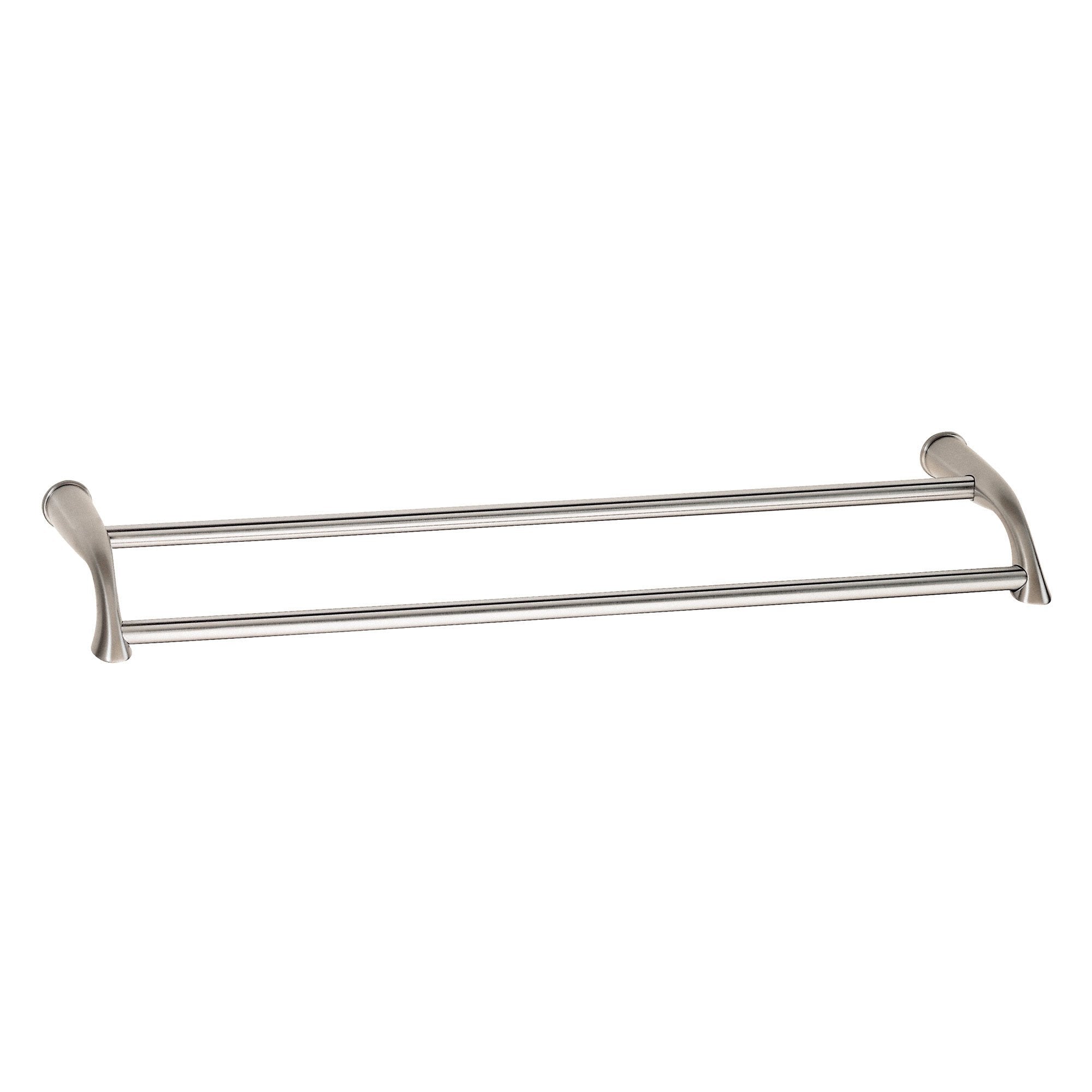 Danze Plymouth 24-Inch Brushed Nickel Double Towel Bar - Bathroom Towel Rack for Modern & Luxury Home Decor