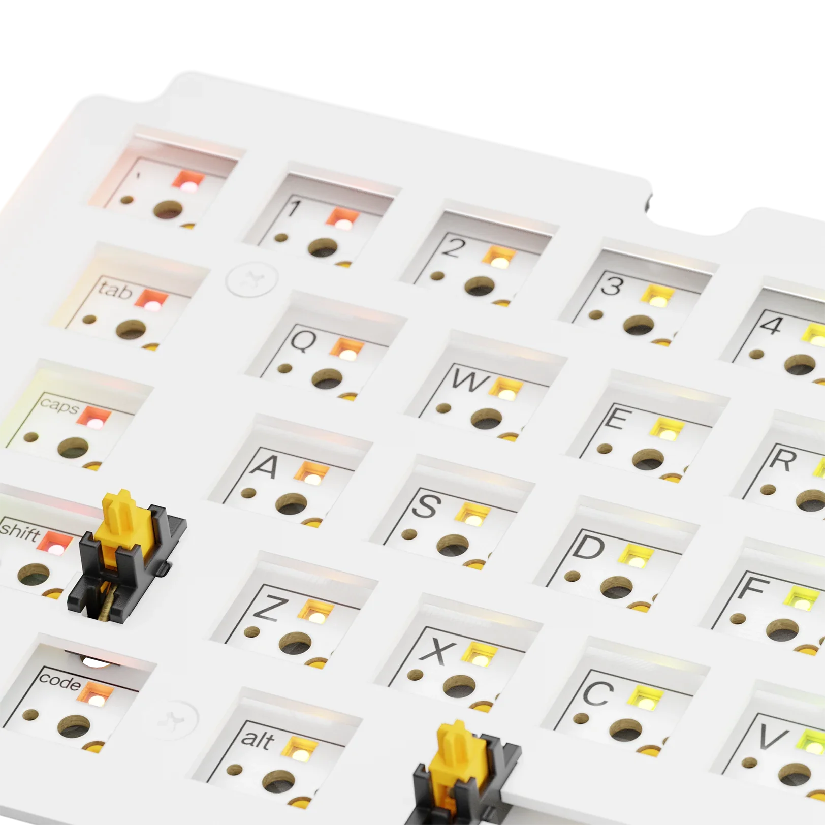 GMMK 3 65% FR4 Switch Plate - White ANSI Layout for Mechanical Keyboard | Perfect for Gaming, Typing & Custom Builds