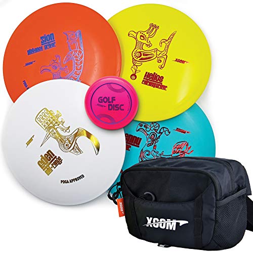 **PDGA Approved Disc Golf Set - 4 Premium Discs with Waist Bag | Includes Distance Driver, Fairway Driver, Mid-Range & Putter | Perfect for Beginners & Pros | Outdoor Sports & Backyard Games**