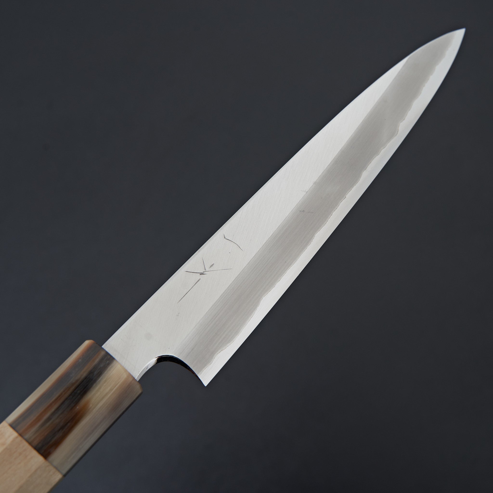 Hitohira Togashi White #1 Stainless Clad Petty Knife 165mm - Japanese Chef Knife with Ho Wood Handle for Slicing, Peeling & Precision Kitchen Tasks