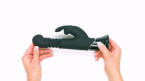 50 Shades of Grey Greedy Girl Rabbit Vibrator - Dual Stimulation Clitoral & G-Spot Massager for Women, Waterproof & Rechargeable - Perfect for Solo Play & Couples' Intimate Moments