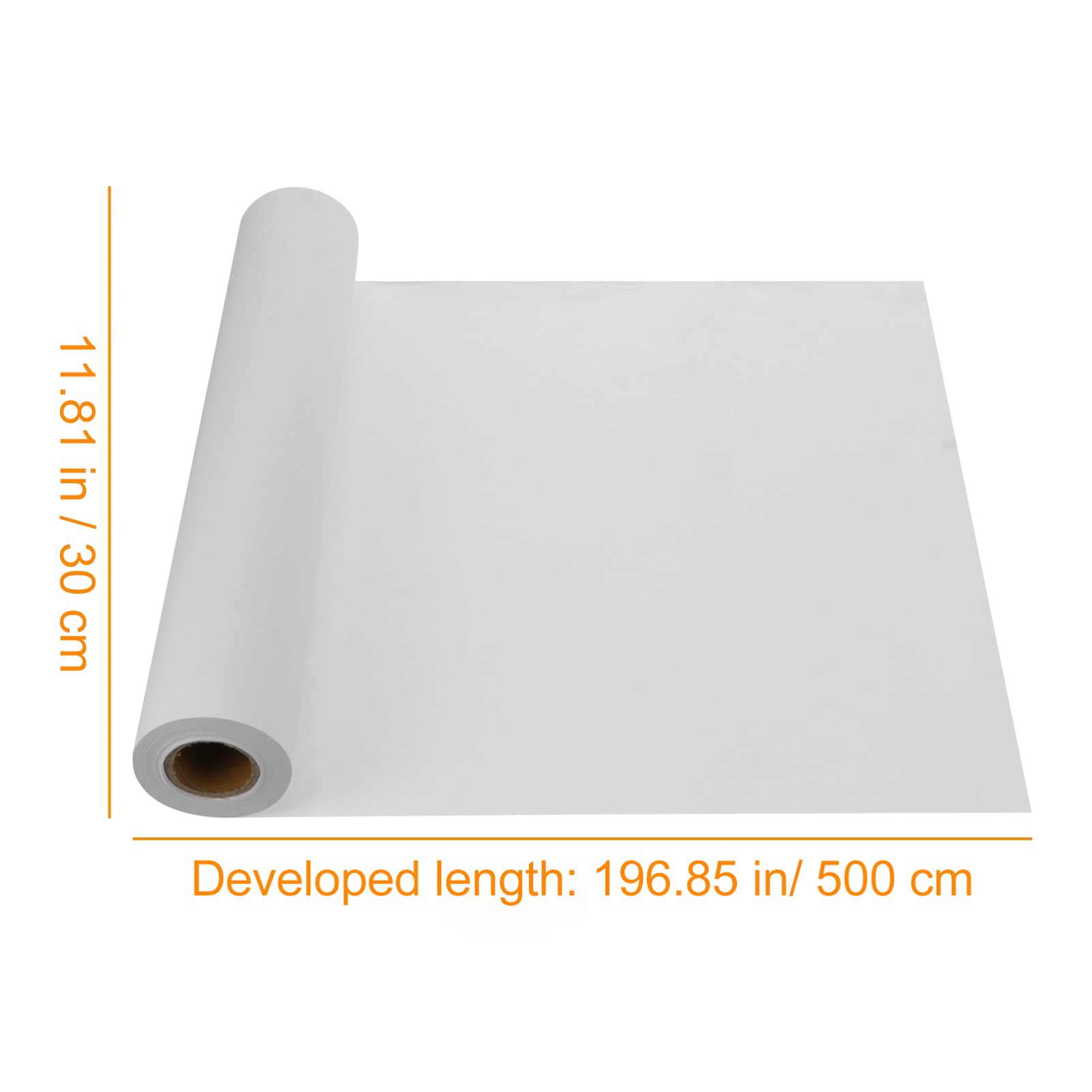 EXCEART 2 Rolls White Drawing Paper - 24