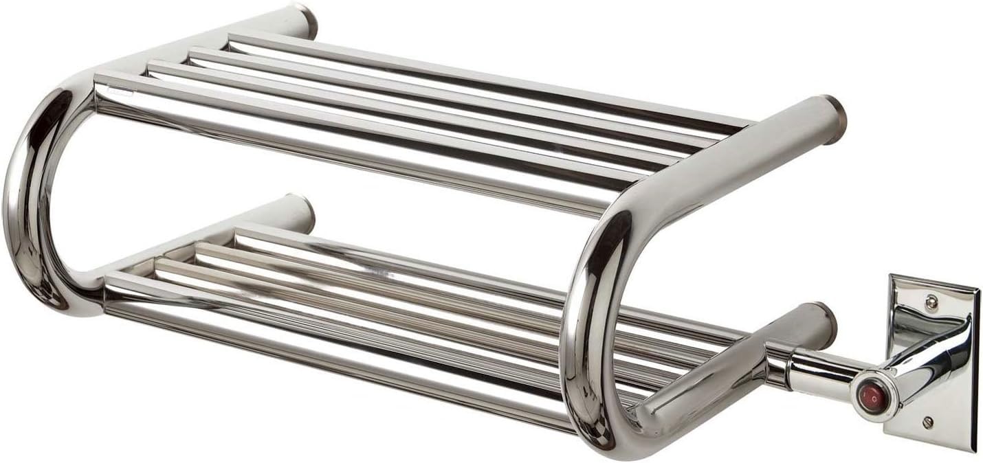 Myson Electric Towel Warmer - Stainless Steel Chrome Finish 110V for Bathroom Spa & Luxury Home Use