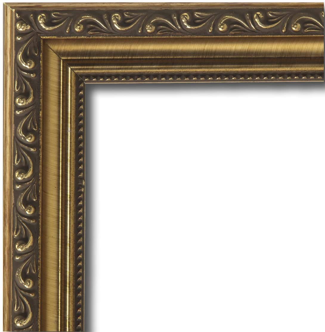 8x10 Inch Gold Framed Chocolate Lab Puppy Dog Wall Art Print - Perfect for Kids' Room Decor, Nursery, Playroom & Animal Lover Gifts