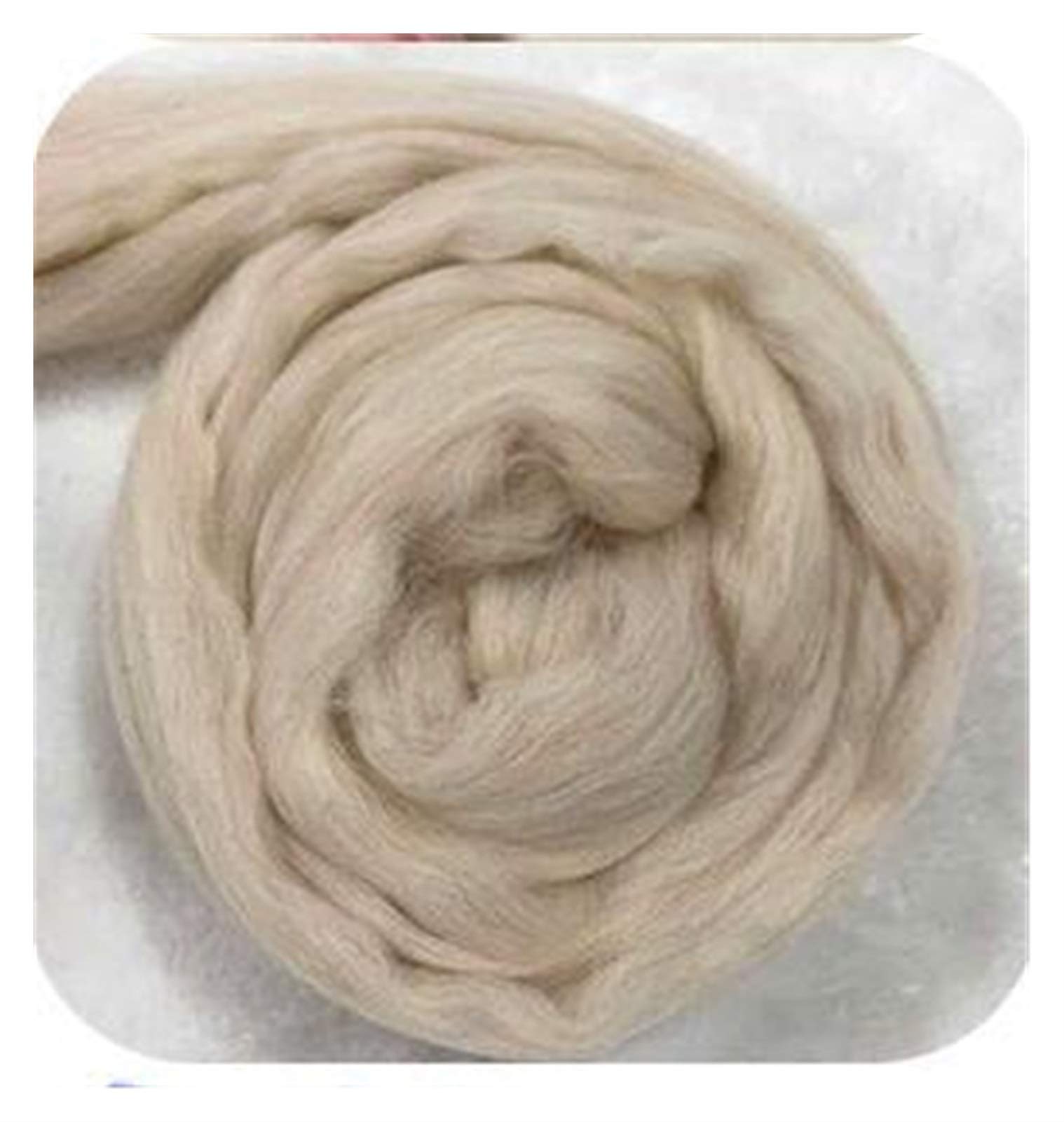 MuNaDuo Super Thick Soft Chunky Yarn 1000g/Ball - Bulky Arm Roving Knitting & Crochet Yarn for Blankets, Scarves, Hats - Premium Beige Yarn for DIY Crafts & Home Decor