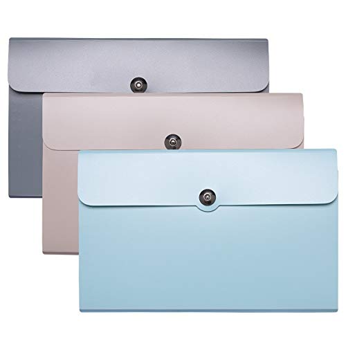 HAOZHAO 1-Piece Multi-Functional File Folder Organizer Box Bag - A5 Document Storage Holder for Office, School & Home Organization (Brown) - Perfect for Paper Files, Bills & Important Documents