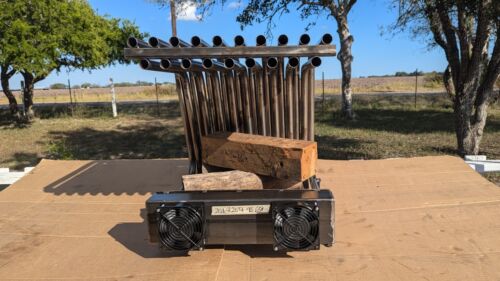 20DGR20TD Fireplace Grate Heat Exchanger - Efficient Log Burner Hot Air Tube for Wood Stove & Fireplace Heating - Perfect for Home, Cabin & Outdoor Use