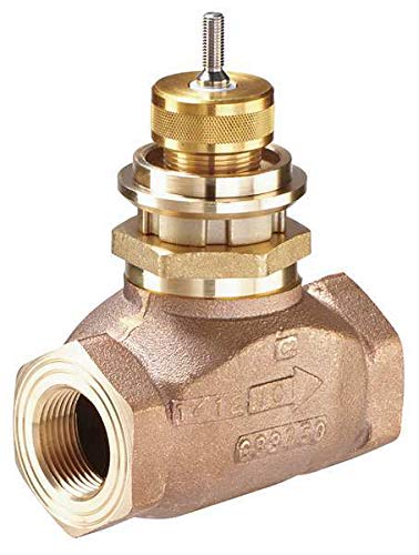 2-Way Globe Valve, 1/2 Inch Female NPT, Brass Manual Shut Off Valve - Perfect for Plumbing, HVAC, and Industrial Water Flow Control Systems