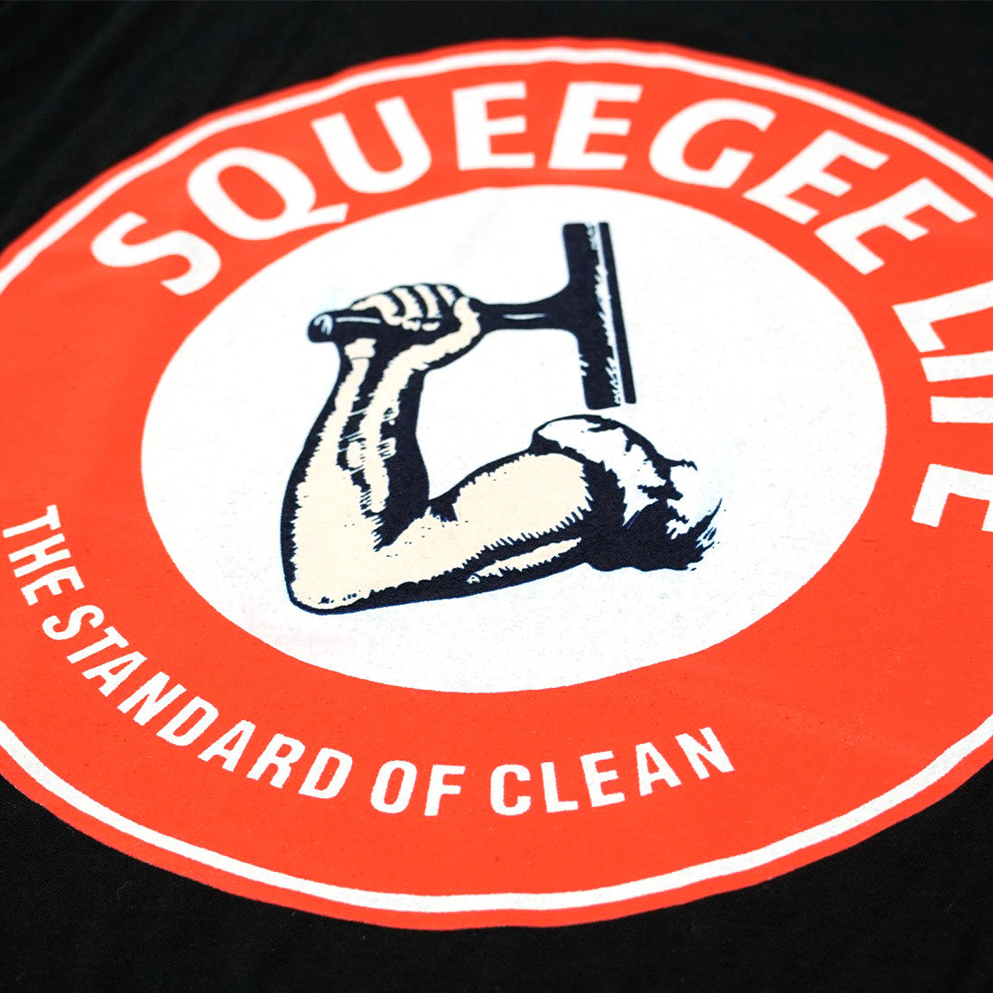 Premium Squeegee Life Arm & Squeegee Graphic T-Shirt - Comfortable Cotton Tee for Window Cleaners, Car Detailers & DIY Enthusiasts