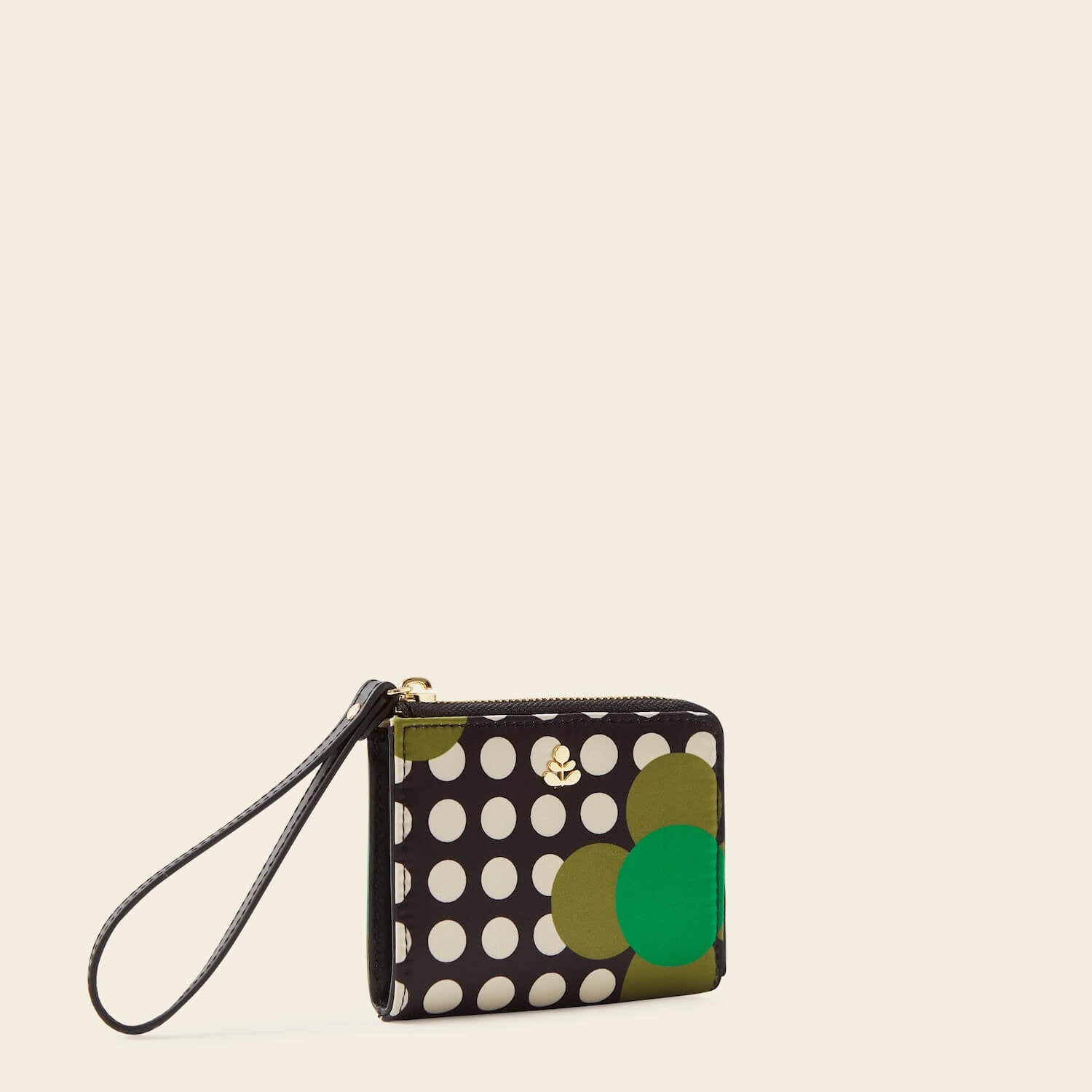 Carla Zip Purse with Jewel Flower Polka Dot Design - Stylish Women's Wallet for Everyday Use, Parties & Travel