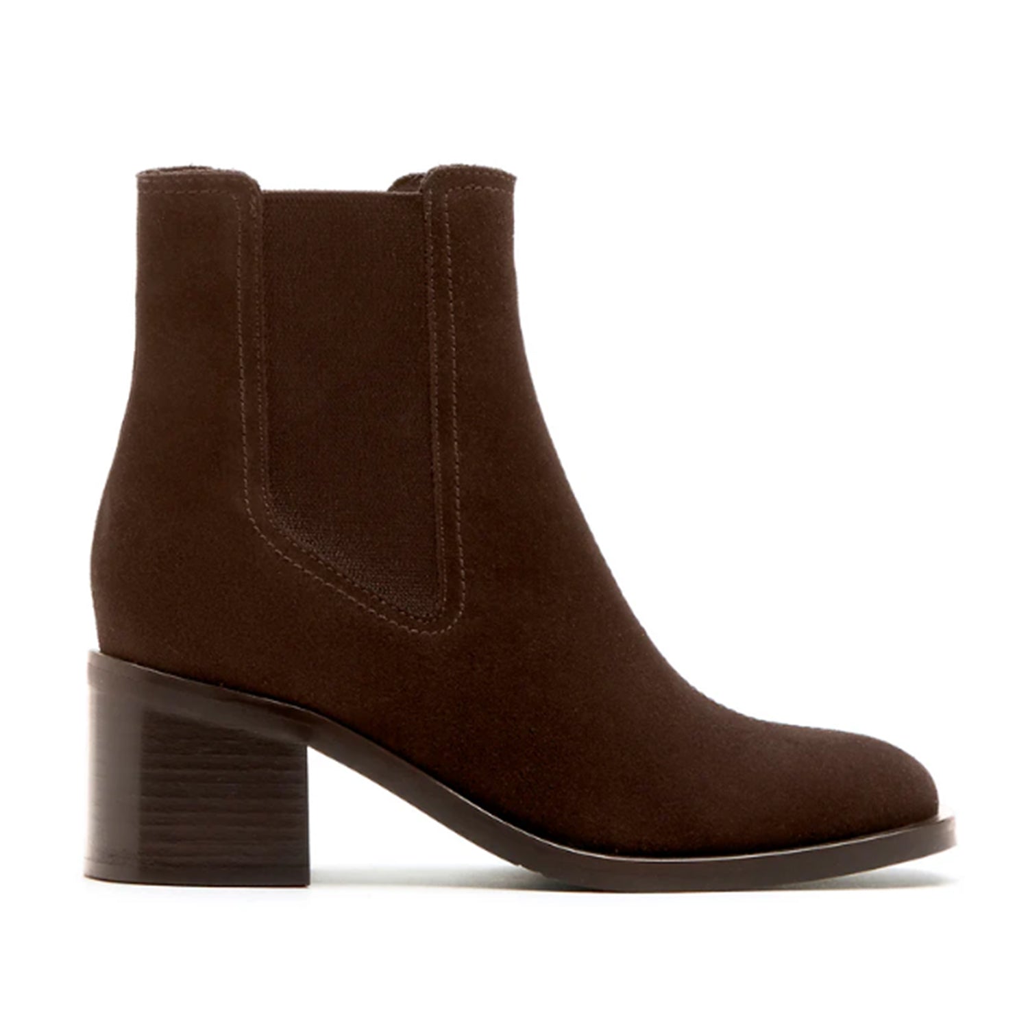 La Canadienne Women's Joelle Leather Boots in Brunette - Waterproof & Comfortable Winter Boots for Women, Perfect for Snow, Rain & Cold Weather