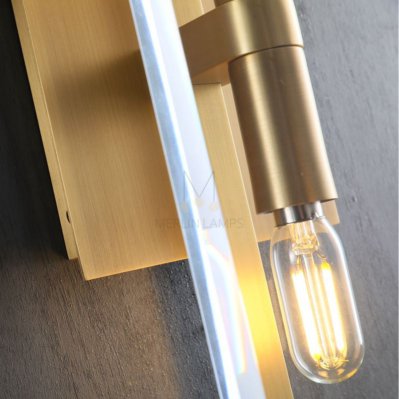 Modern Glass Wall Sconce - Elegant Indoor Lighting Fixture for Living Room, Bedroom, and Hallway Decor