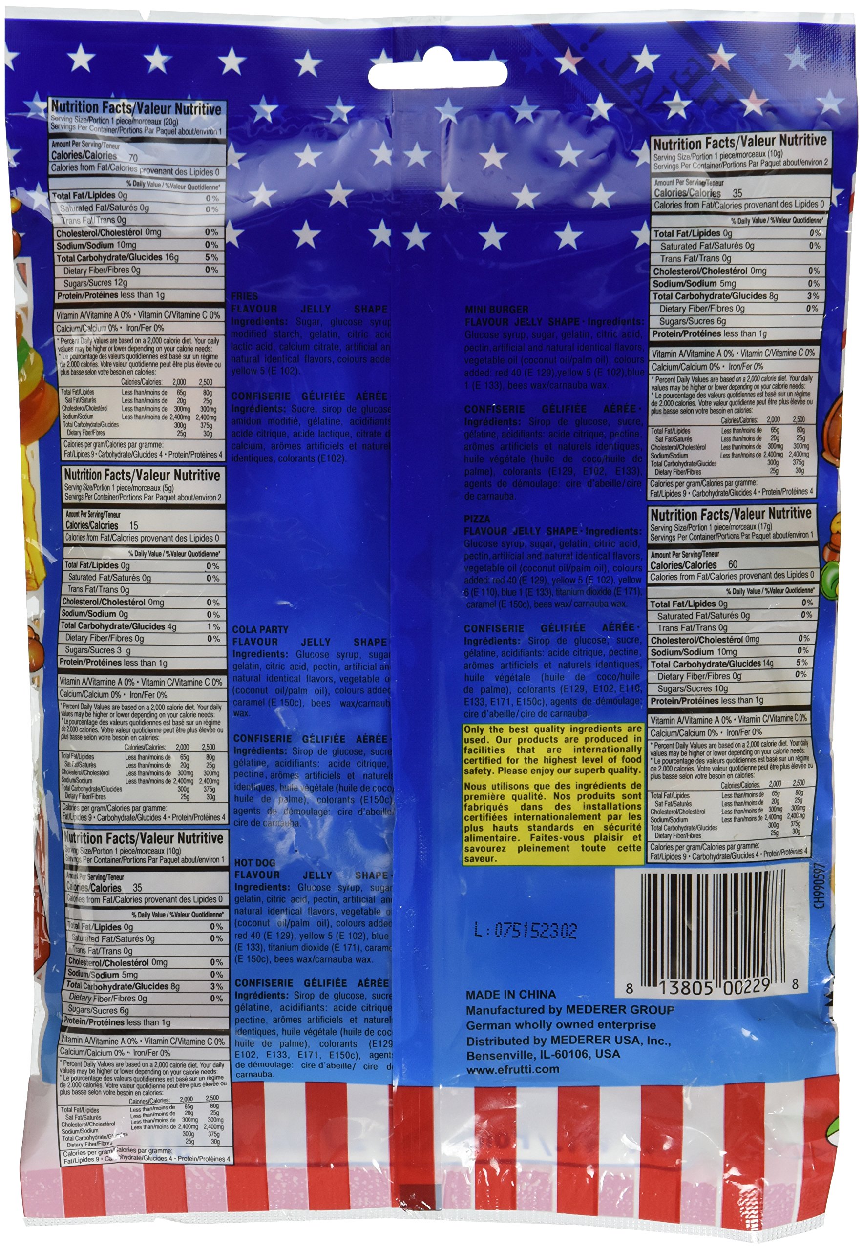 Original Mini Gummy School Lunch Bag - 2.7 Oz | Gluten Free & Nut Free Snacks for Kids | Perfect for School Lunches, Picnics & On-the-Go Snacking