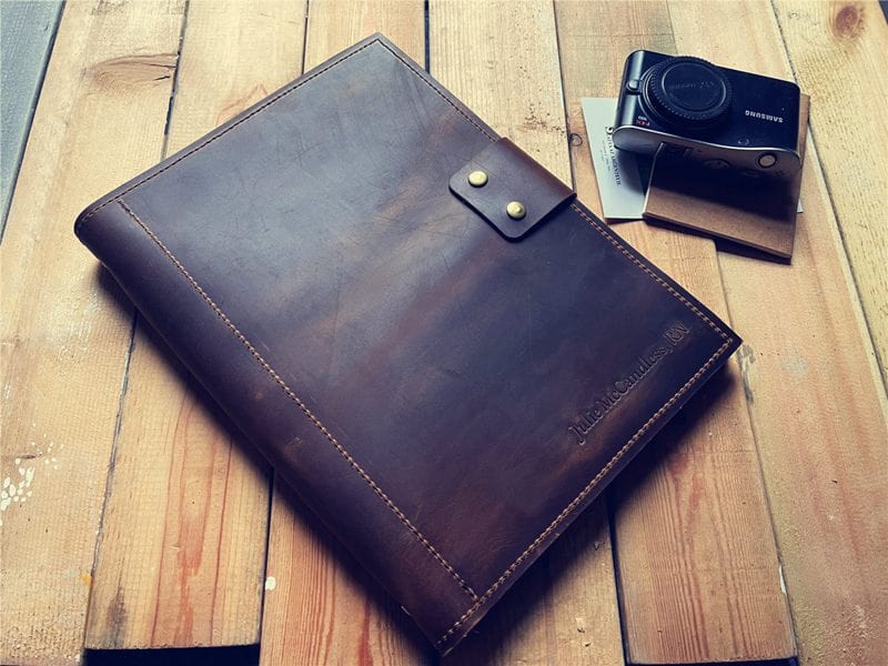 Personalized Refillable Leather Journal with Zippered Pocket - Perfect for Travel, Note-Taking & Gift Giving