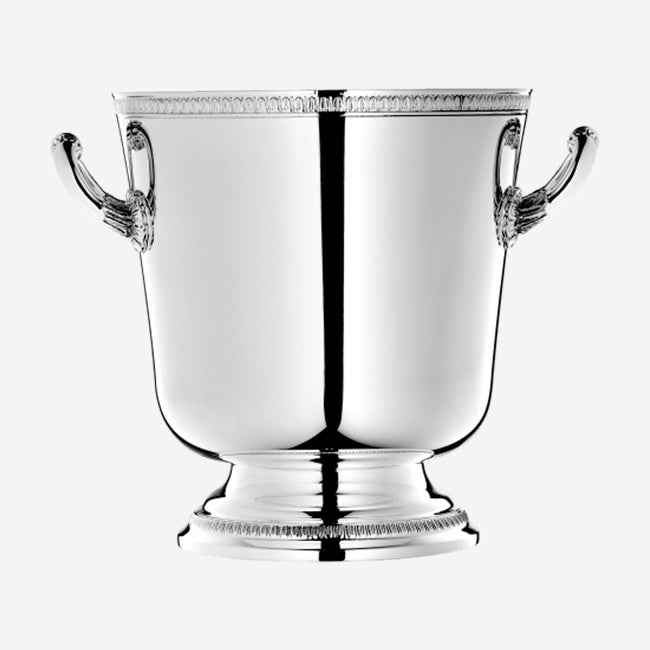 Christofle Malmaison Silver Plated Ice Bucket - Elegant Champagne & Wine Chiller for Parties, Weddings & Home Bar Decor