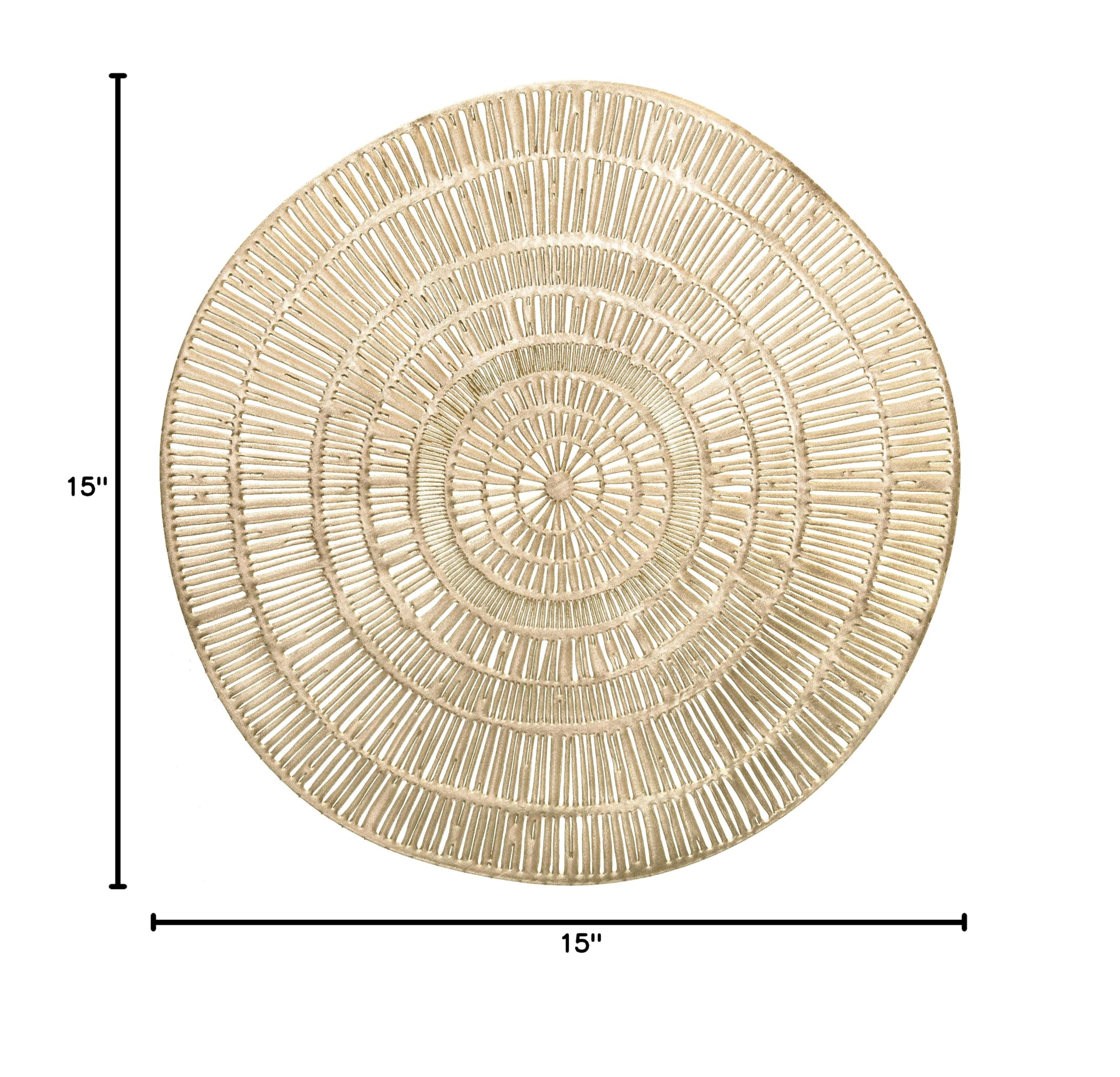 120-Pack Premium Pressed Vinyl Metallic Placemats - Elegant Cleo Gold Wedding Table Decor & Dining Centerpiece for Parties, Banquets, and Special Events