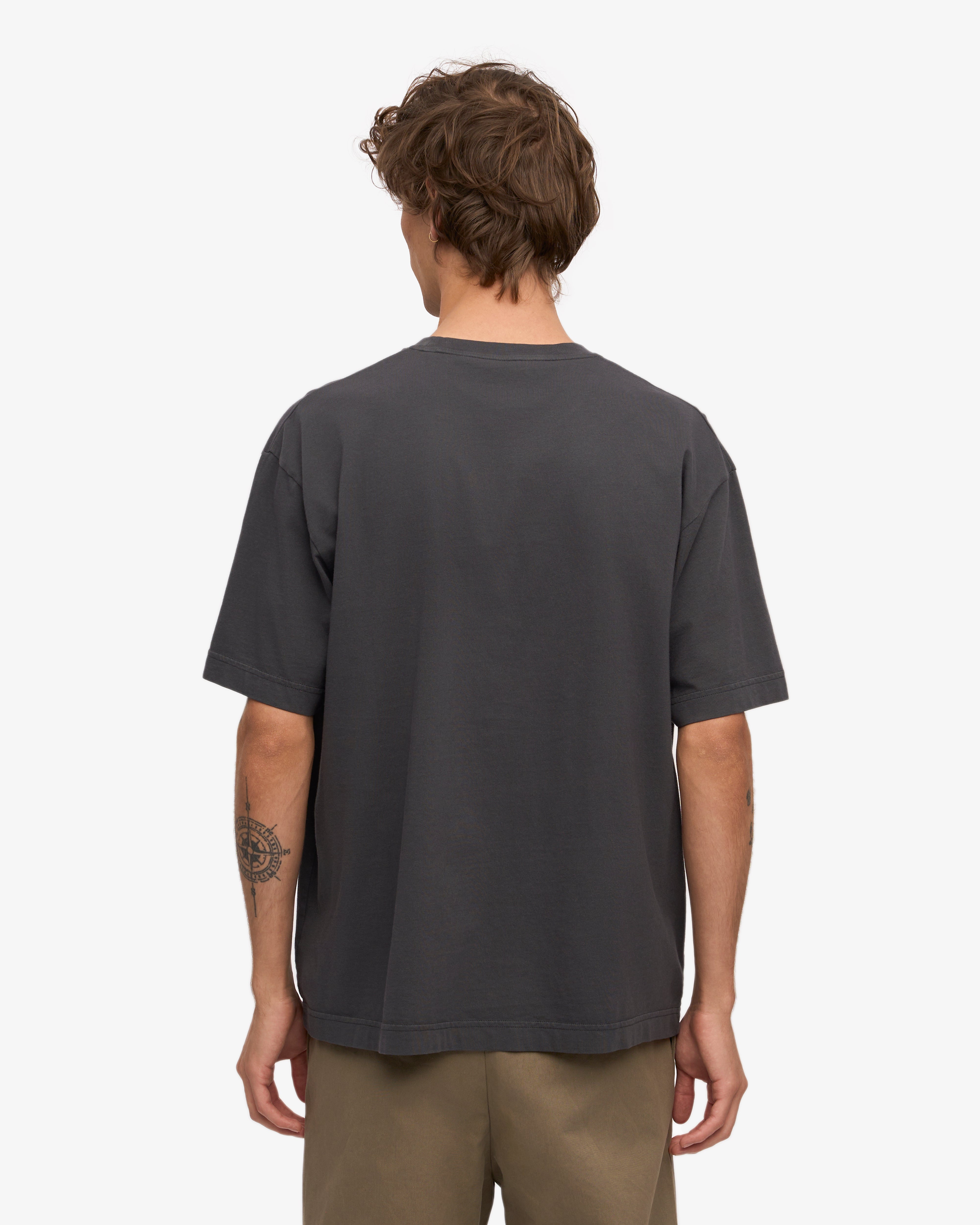 Oversized Organic Cotton T-Shirt for Women - Soft Lava Grey Color | Casual Wear, Lounge, Street Style, Eco-Friendly Fashion