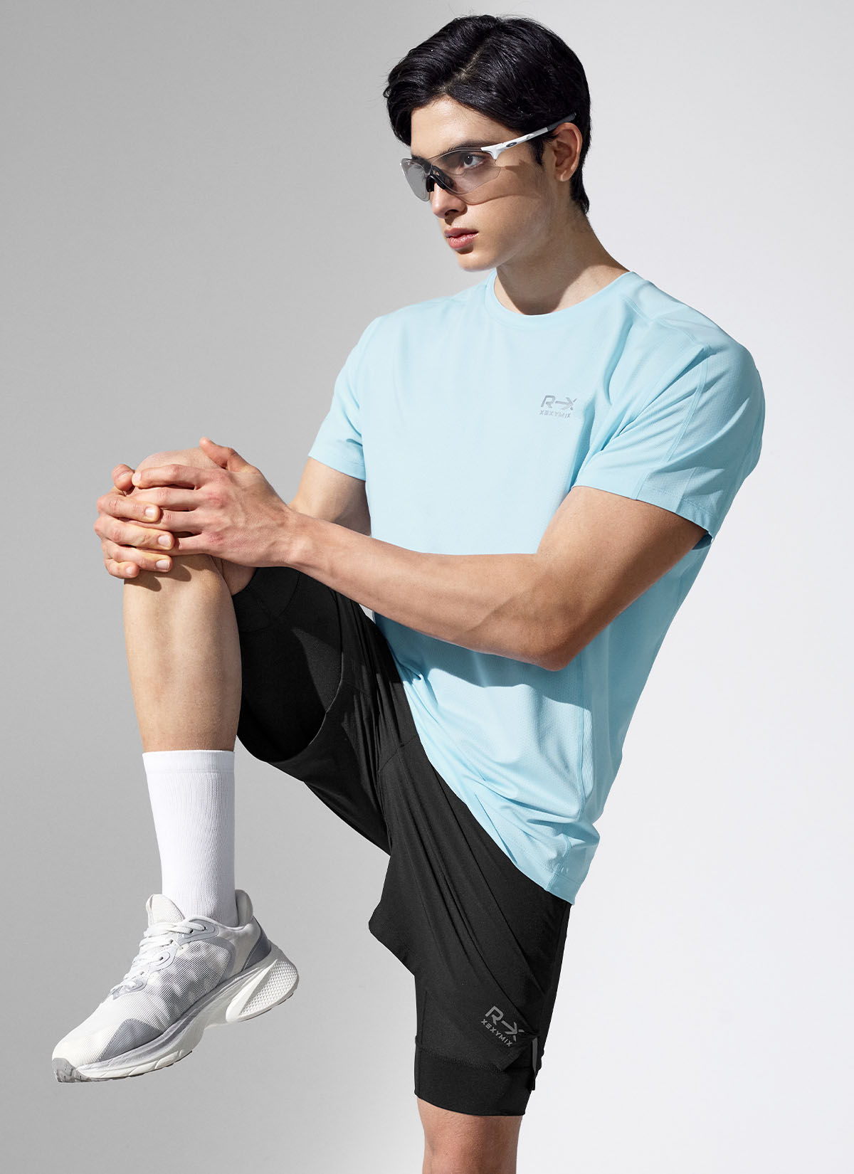 RX Aero Mesh Short Sleeve Men's Running Shirt - Lightweight Breathable Athletic Top for Jogging, Gym & Outdoor Sports