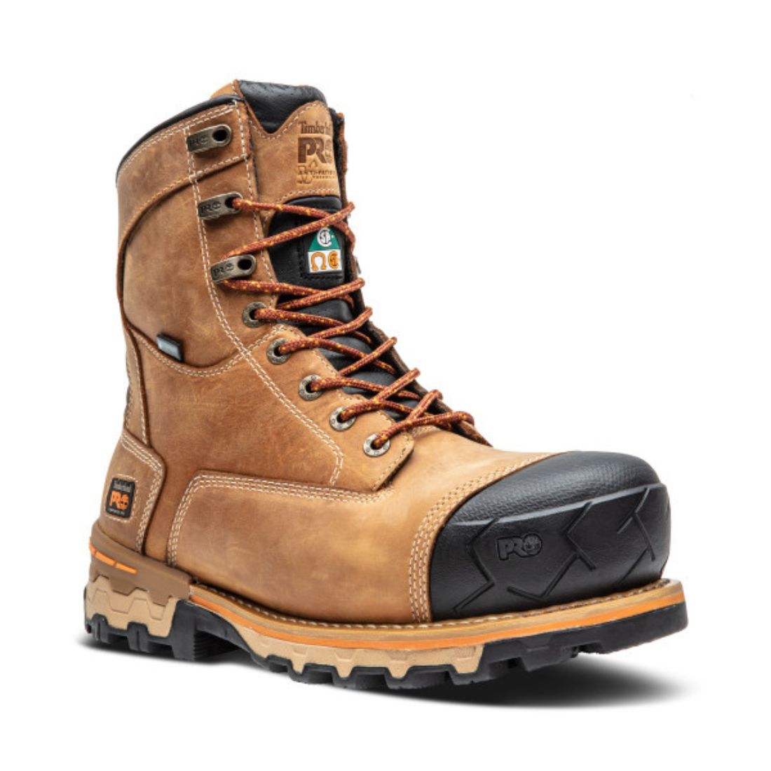 Timberland PRO Boondock Men's 8 Inch Waterproof Work Boots with Composite Safety Toe - TB0A21B7231 - Durable Construction for Outdoor Work, Hiking & Industrial Safety
