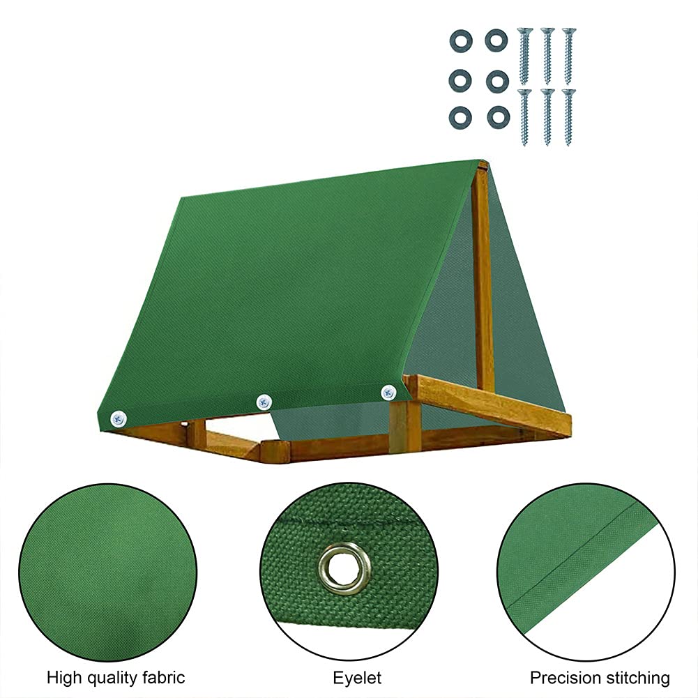 HAKUNA 90 x 43 Inch Waterproof Playground Canopy Replacement - Durable Sunshade Cover for Swing Sets, Outdoor Play Areas & Backyards - UV Protection & Weather Resistant for Kids' Safe Play