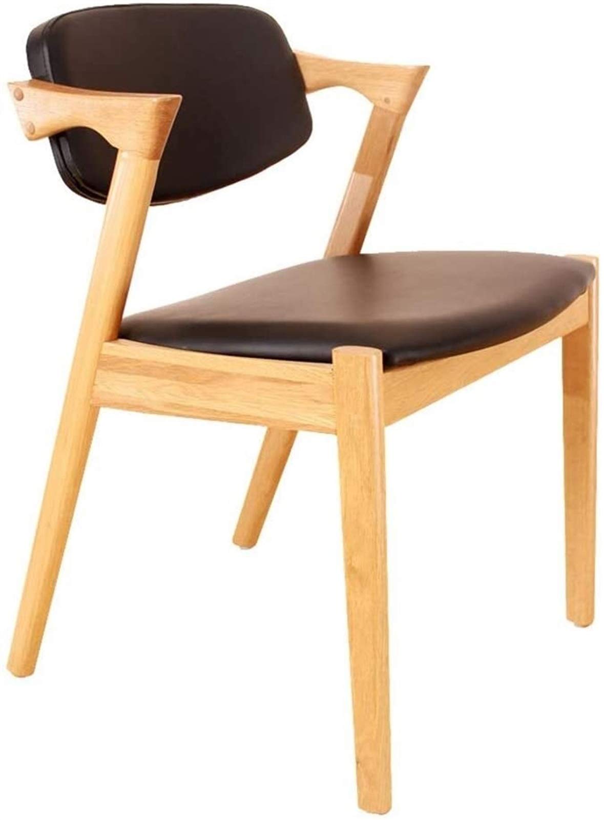 Modern Minimalist White Oak Dining Chair - Solid Wood Office & Restaurant Chair for Home & Commercial Use | Ergonomic Design for Comfortable Seating in Workspaces, Dining Rooms & Cafes