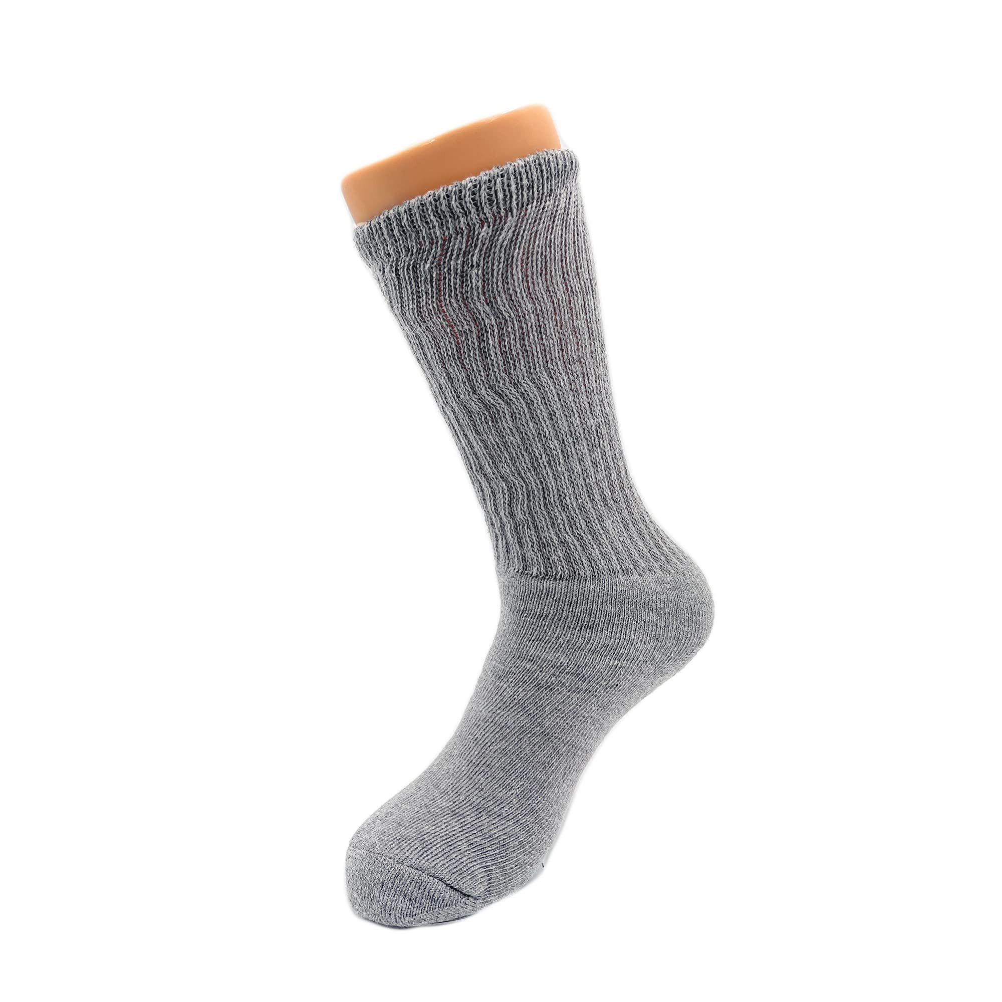 American Made Women's Cotton Cushioned Mid Calf Crew Socks - 3 Pairs Pack - Soft & Breathable for Work, Running & Everyday Comfort