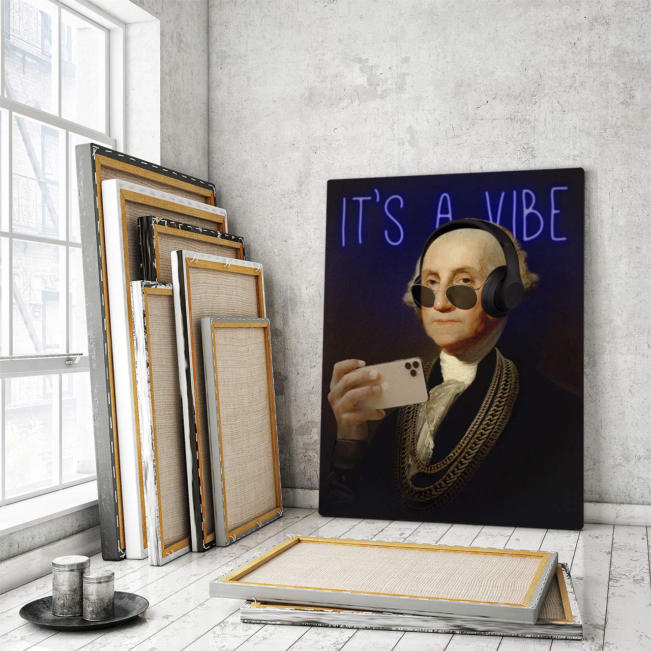 Fellipo Ricci Large Canvas Art - Modern Framed Wall Art Print for Home & Office Decor, Handmade Oil Painting on Canvas (36x24 inches) - Perfect for Living Room, Bedroom, or Gallery Wall Display