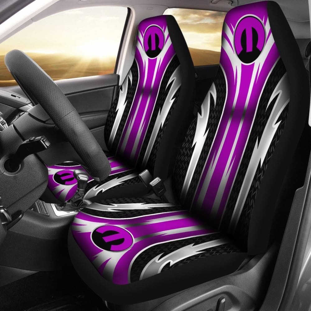 2-Piece Front Mopar Seat Covers in Pink (Part #144627) - Perfect for Dodge, Chrysler, Jeep Vehicle Protection & Customization