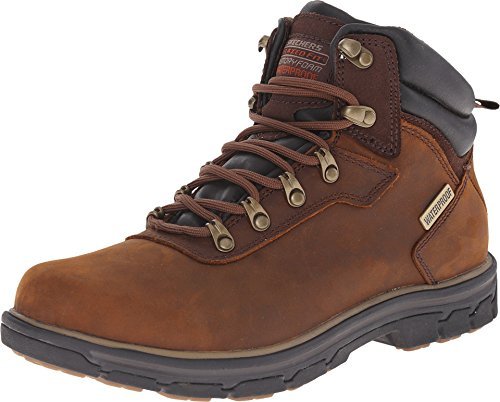 Skechers USA Men's Segment Ander Waterproof Boot - Comfortable & Durable Winter Boots for Hiking, Snow & Outdoor Activities