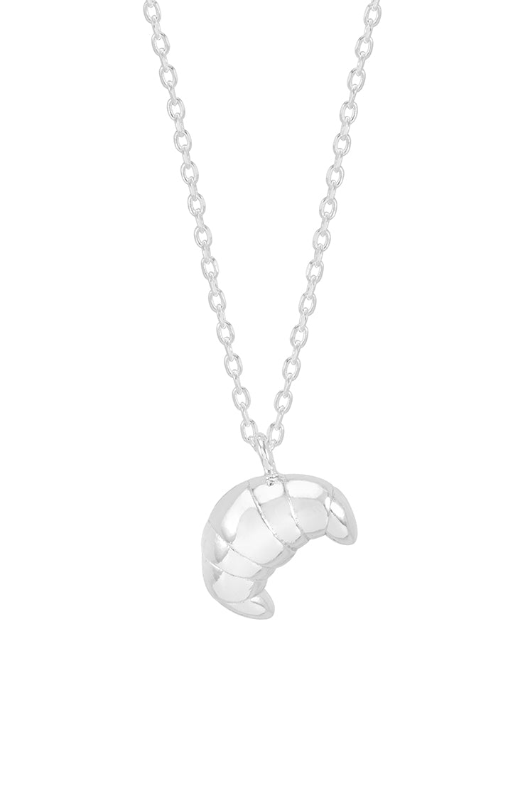 Elegant Croissant Pendant Necklace - 18K Gold Plated Dainty Pastry Charm Jewelry for Women - Perfect for Everyday Wear, Date Nights & Gift Giving