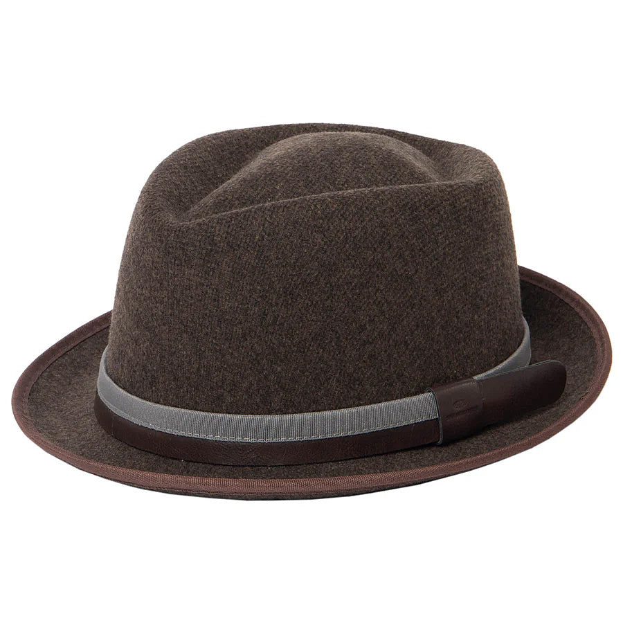 Stylish Men's Wool Felt Fedora Hat CTH9082 - Classic Vintage Dress Hat for Casual Wear, Outdoor Events & Costume Parties