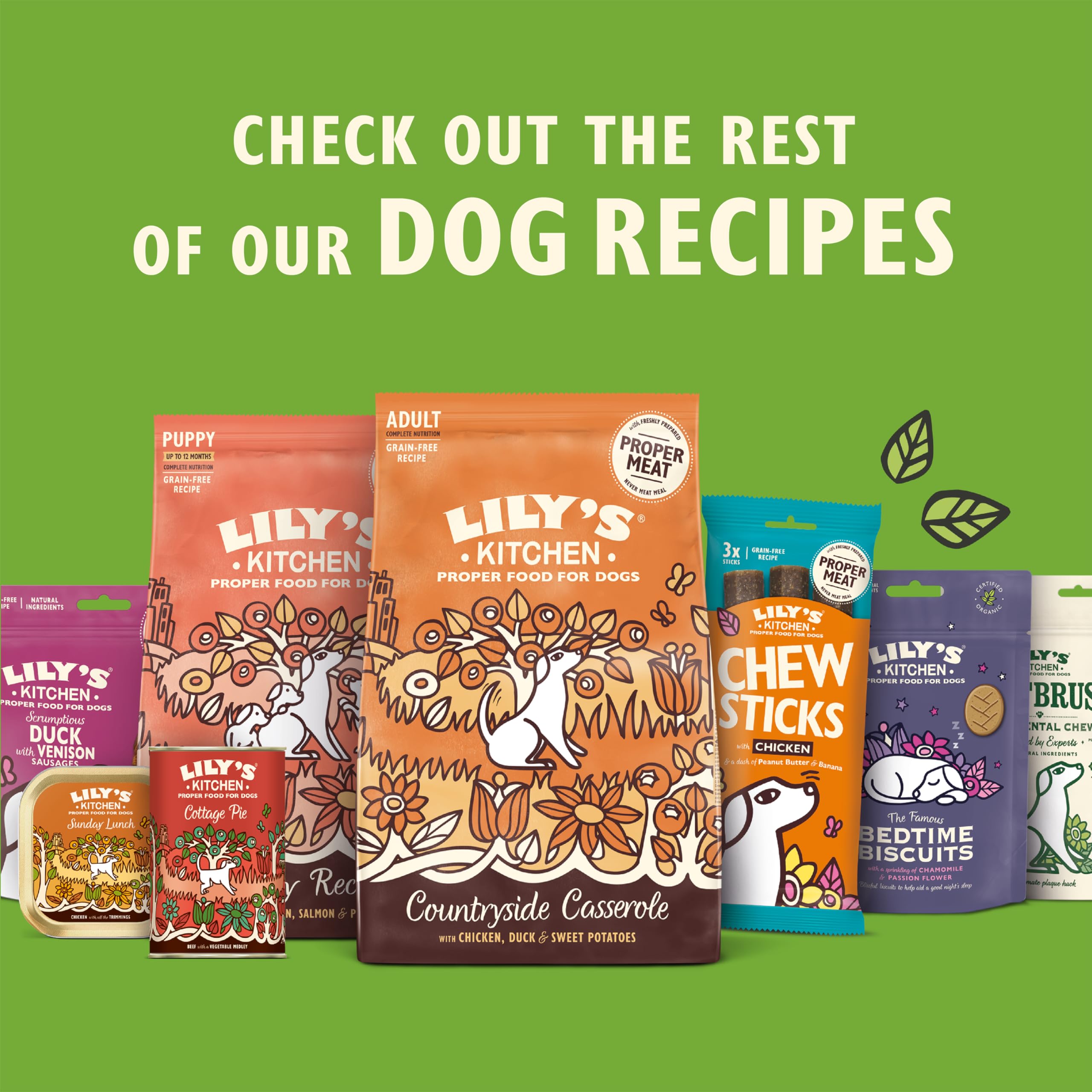 LILYS KITCHEN Venison Duck Dry Dog Food 1kg for Adult Dogs - Healthy Meal