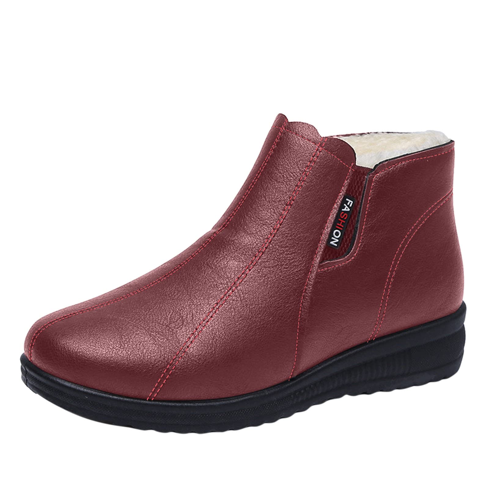 DNYELQ Women's Waterproof Ankle Snow Boots - Non-Slip Winter Boots for Women, Fashionable & Warm Designer Boots for Snowy Weather, Hiking & Outdoor Activities