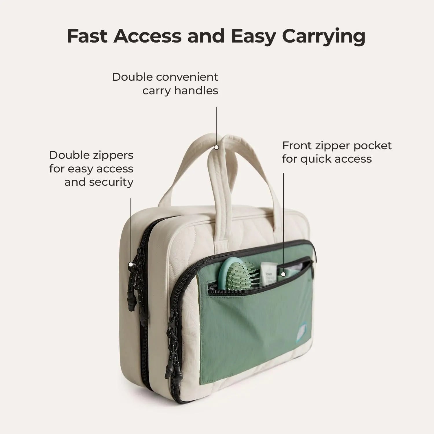 Paz Hanging Toiletry Bag for Travel - Waterproof Cosmetic Organizer with Multiple Pockets - Perfect for Bathroom, Camping & Gym Essentials Storage