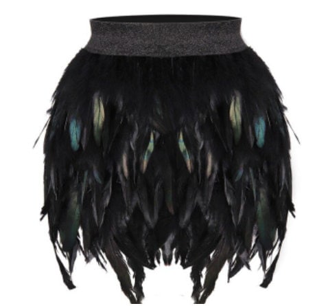 Black Green Skirt