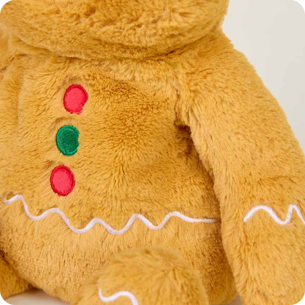 Gingerbread Boy Warmies - Microwaveable Plush Heating Pad for Kids & Adults - Perfect for Cold Weather, Stress Relief & Holiday Gifts