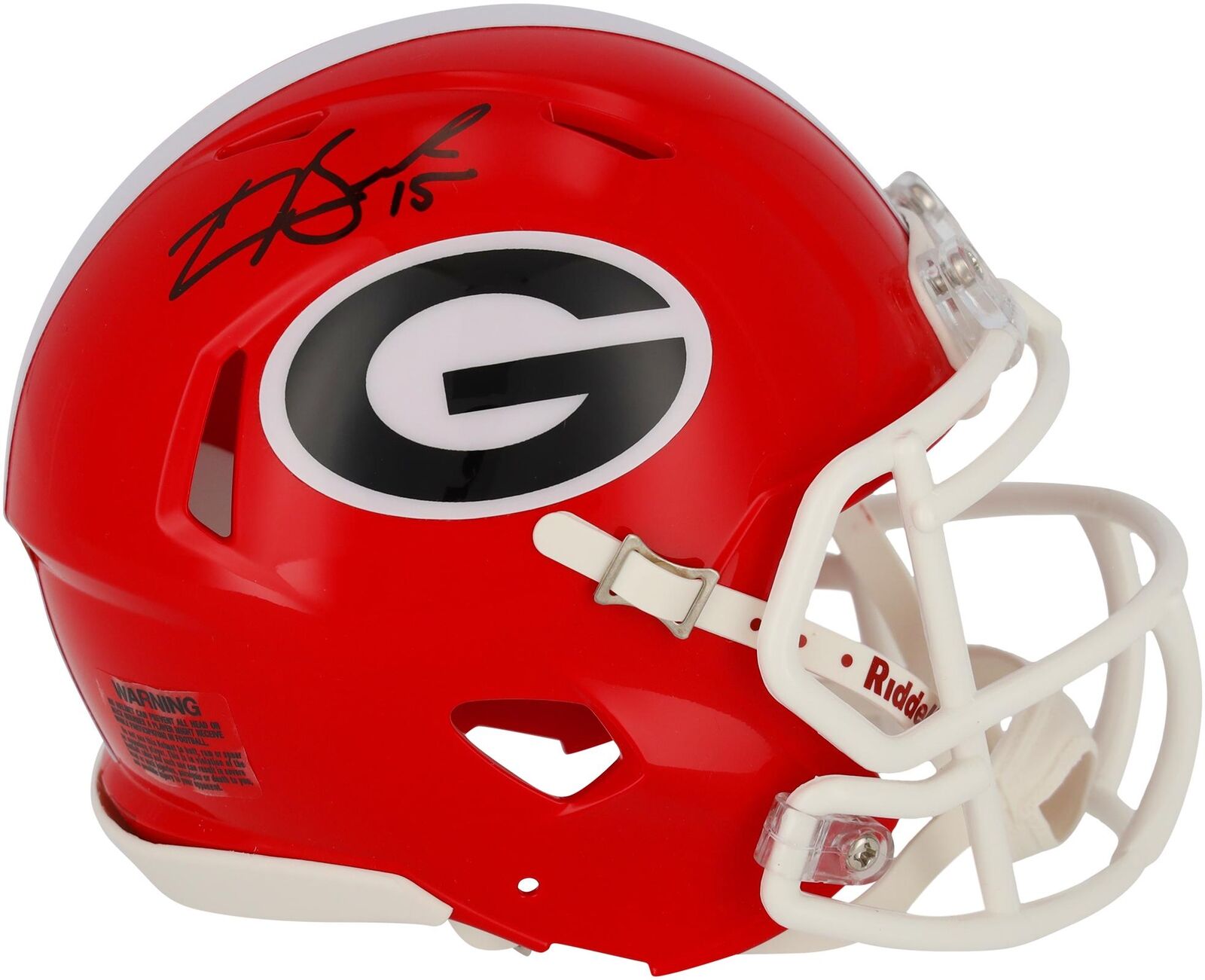 Carson Beck Georgia Bulldogs Autographed Riddell Speed Mini Helmet - Fanatics Authentic Collectible - Perfect for Football Fans, Memorabilia Displays & Georgia Bulldogs Gifts