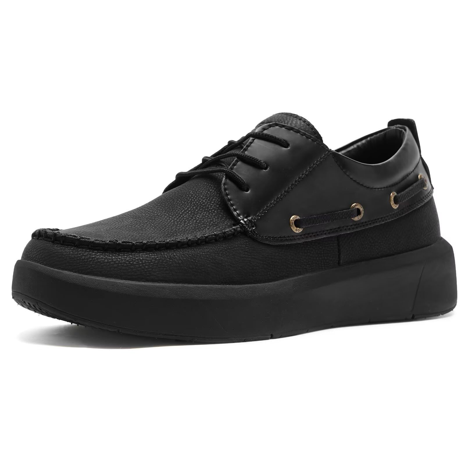 XPACS Men's Orthopedic Leather Dress Shoes for Walking - Arch Support Sneakers for Plantar Fasciitis & Flat Feet Relief - Comfortable Orthotic Casual Business & Work Shoes for Heel Pain - Perfect for Office, Travel & Daily Wear