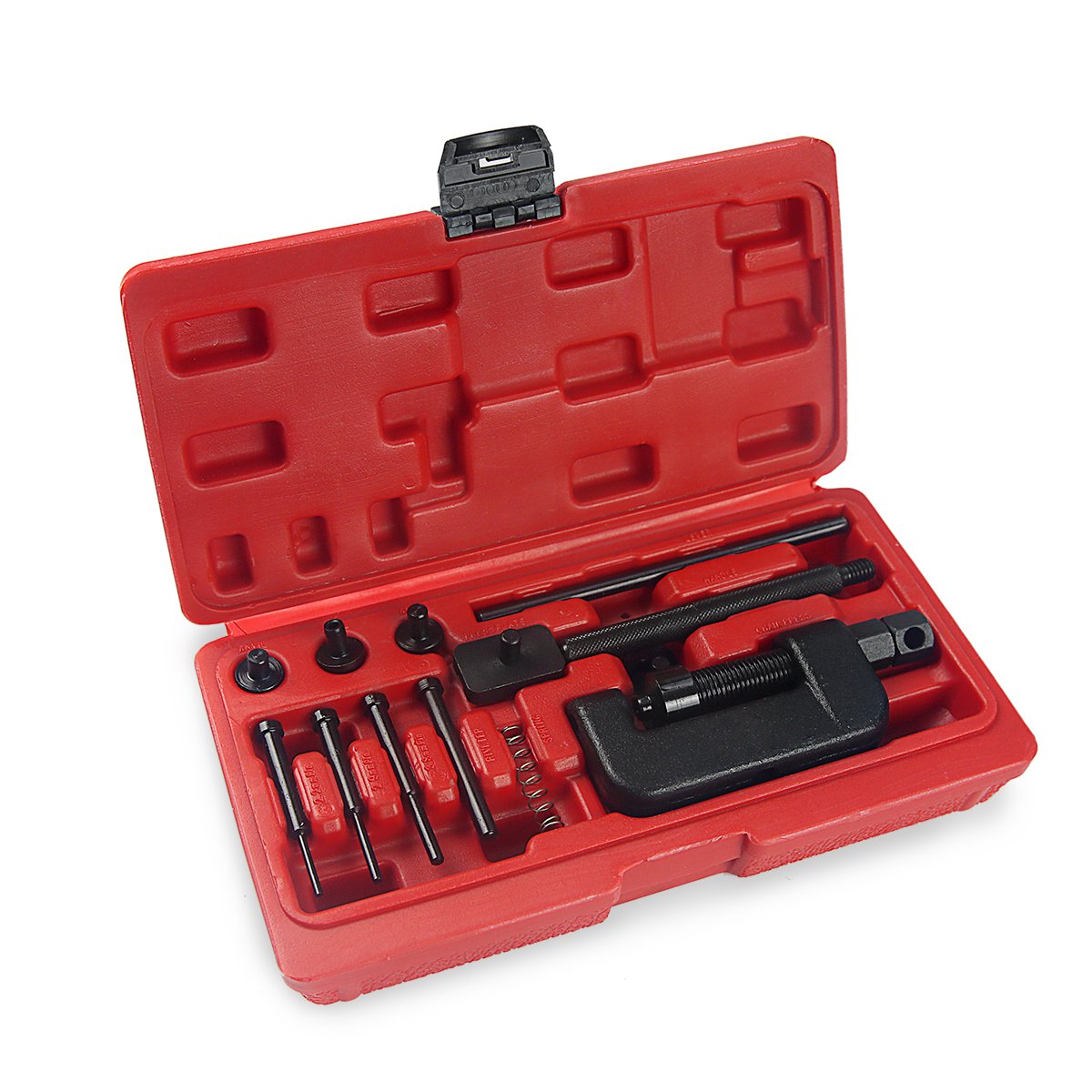 CTA Tools 8982 Heavy Duty Chain Breaker and Riveting Tool Kit for Motorcycle & Bicycle Repair - Professional X-Large Size for ATV, Dirt Bike, and Bike Maintenance