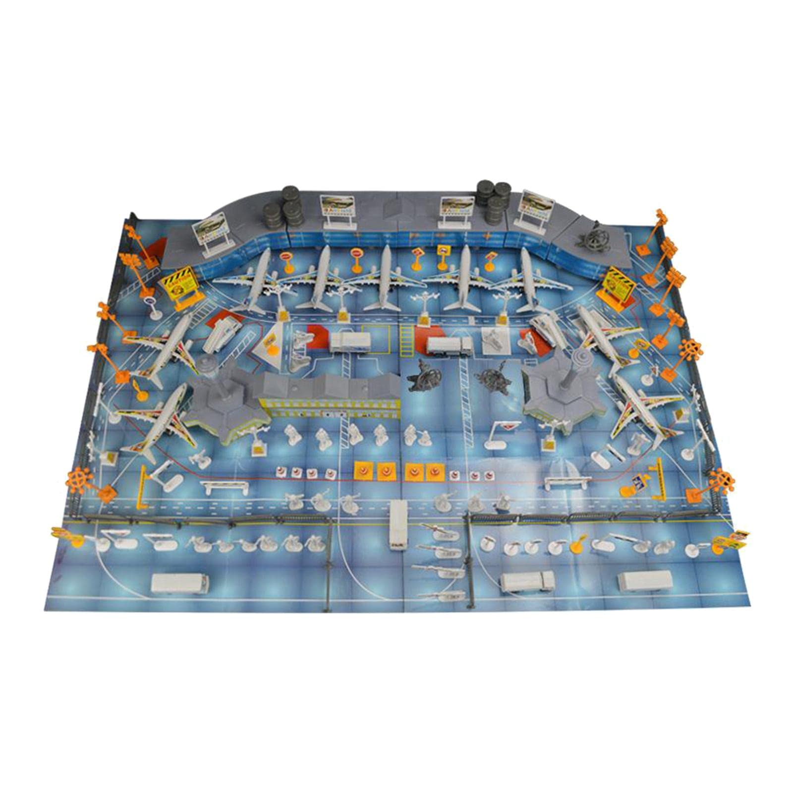 FASHIONMYDAY Simulation Airport Toy Set with Airplane - DIY Assembled RC Model Kit for Kids & Adults | Perfect for Role Play, Educational Play, and Collectors | Radio Control Hobby & Gift Idea