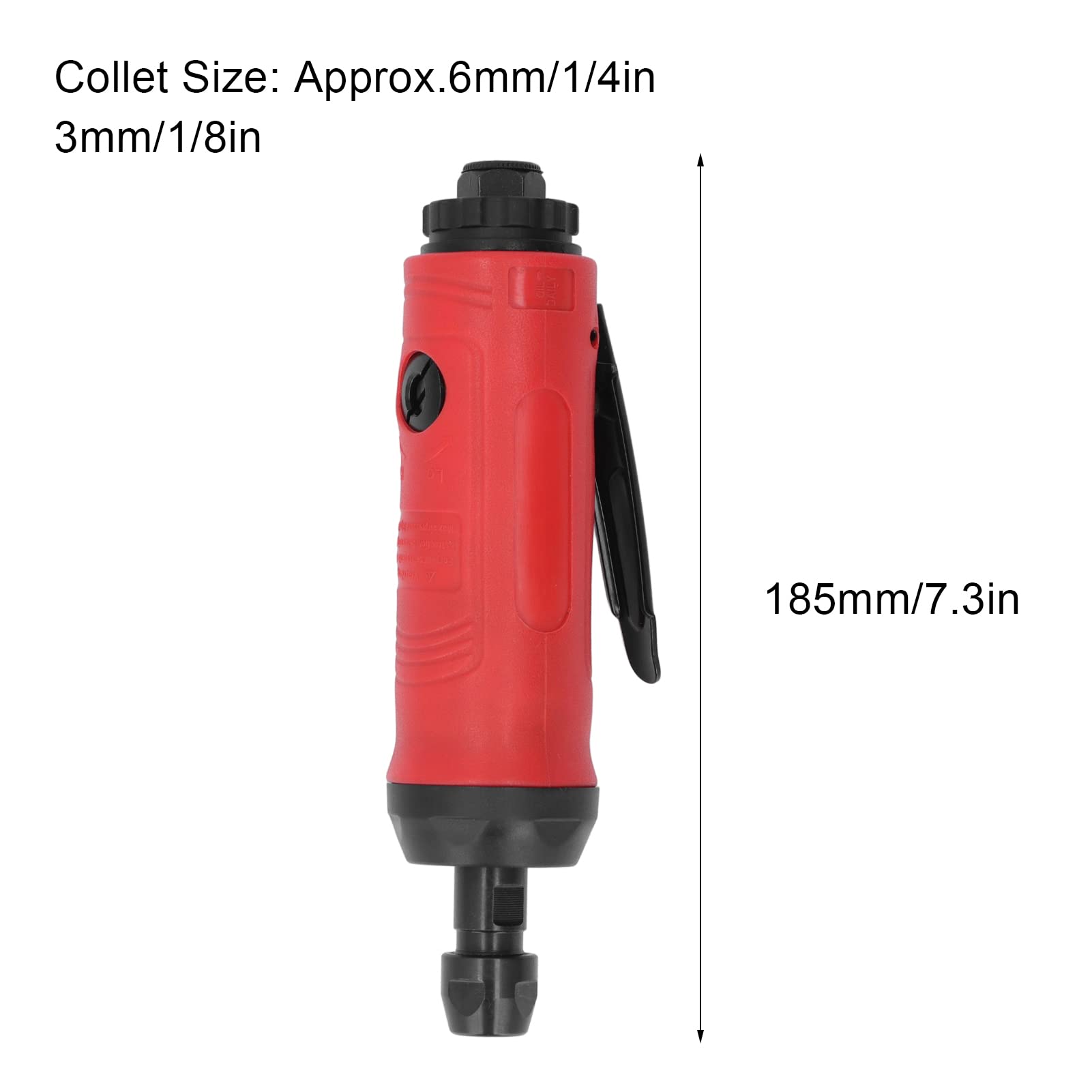 Kadimendium Air Die Grinder 18000 RPM - Low Noise Pneumatic Pistol Grip Power Tool with Zinc Alloy Body - Perfect for Metal Polishing, Car Repair & DIY Projects