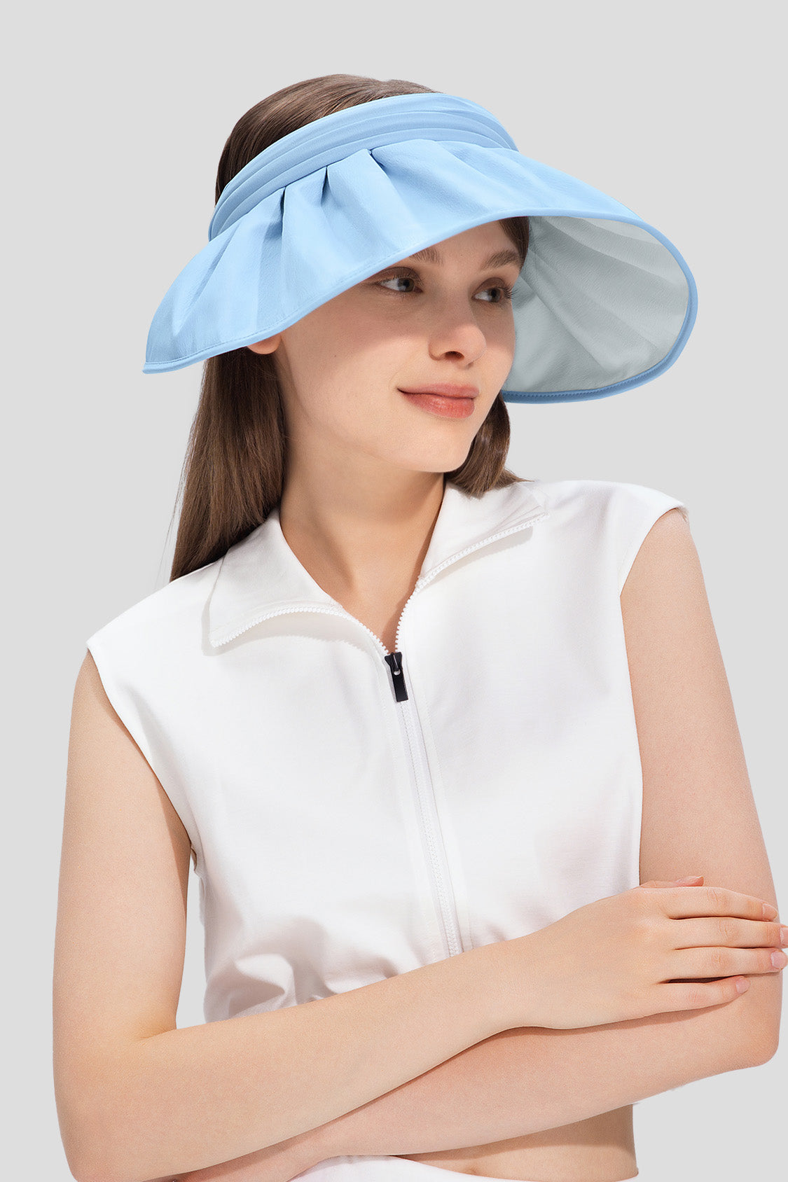 Yuni S24 UPF50+ Women's Sun Visor Hat for Running, Golf, Hiking & Outdoor Activities - UV Protection Summer Sports Hat
