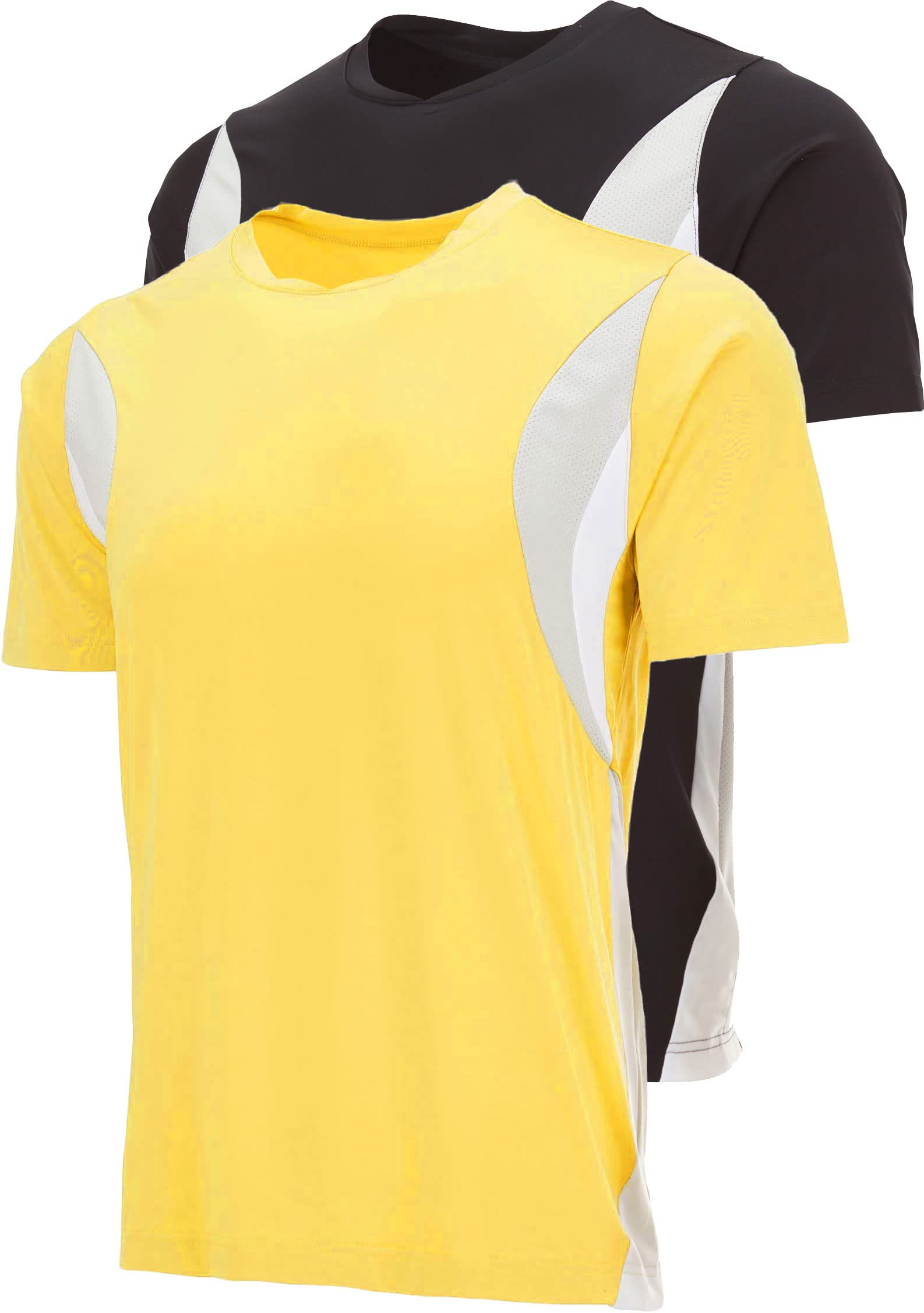 Men's Dry Fit Athletic Shirts - Moisture Wicking Workout T-Shirts for Gym & Performance Training (1 or 2 Pack) - Ideal for Running, Weightlifting & Outdoor Sports