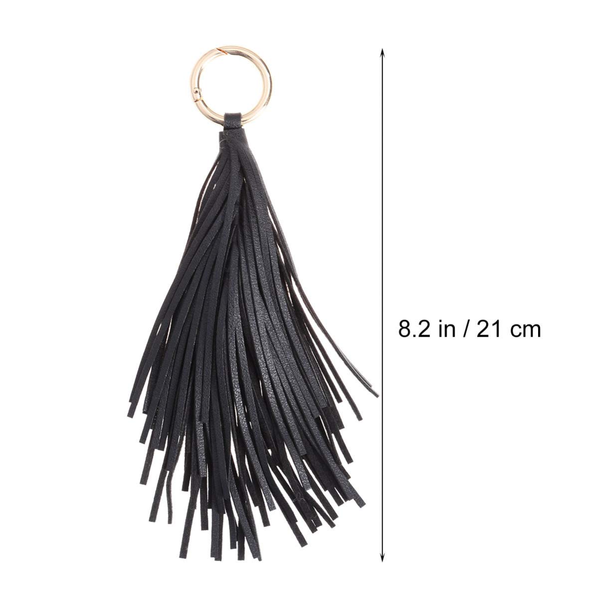 SOIMISS Leather Tassel Keychain for Women - Handbag Charms, Purse Accessories, Car Keyring & Wallet Decor - Perfect for Backpacks, Handbags, Luggage & Gift Giving