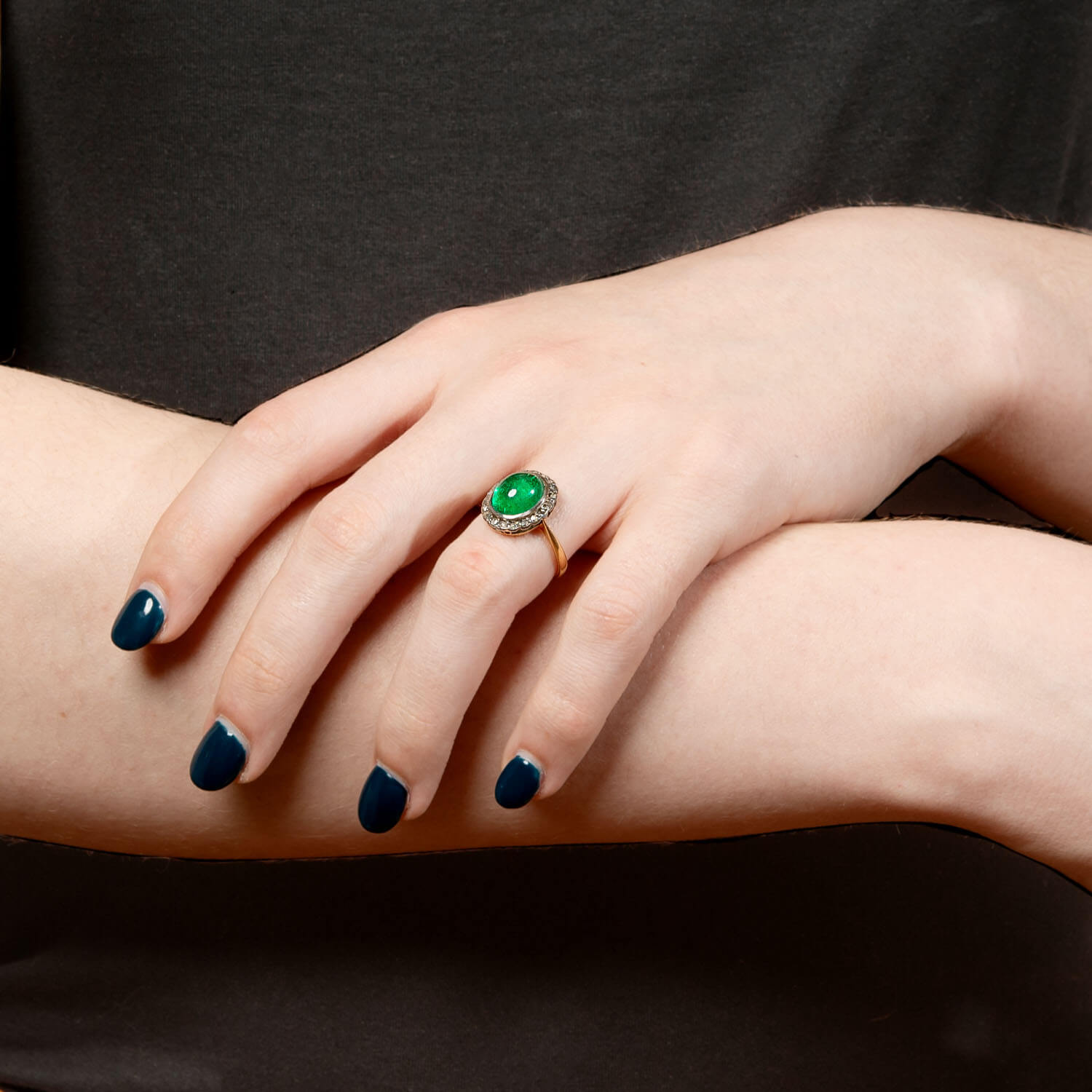 Exquisite Victorian 18K Gold & Sterling Silver GIA Certified Colombian Emerald Engagement Ring for Women - Perfect for Proposals, Anniversaries & Special Occasions