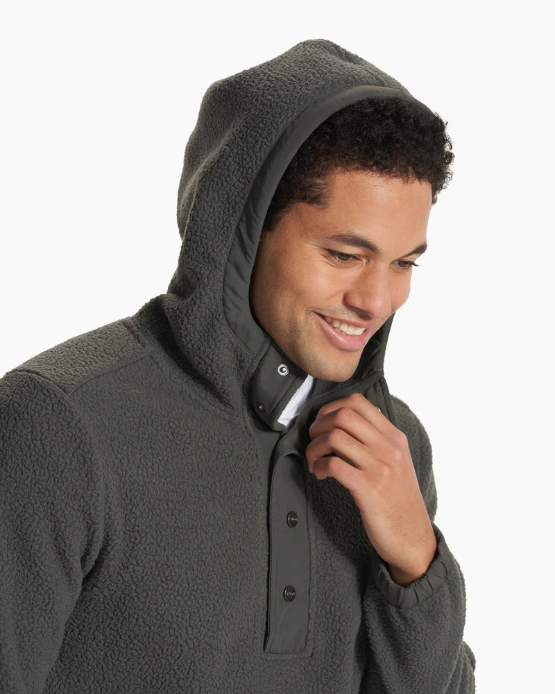 Men's Morrow Sherpa Hoodie - Warm Fleece-Lined Pullover for Winter - Cozy Outdoor & Casual Wear