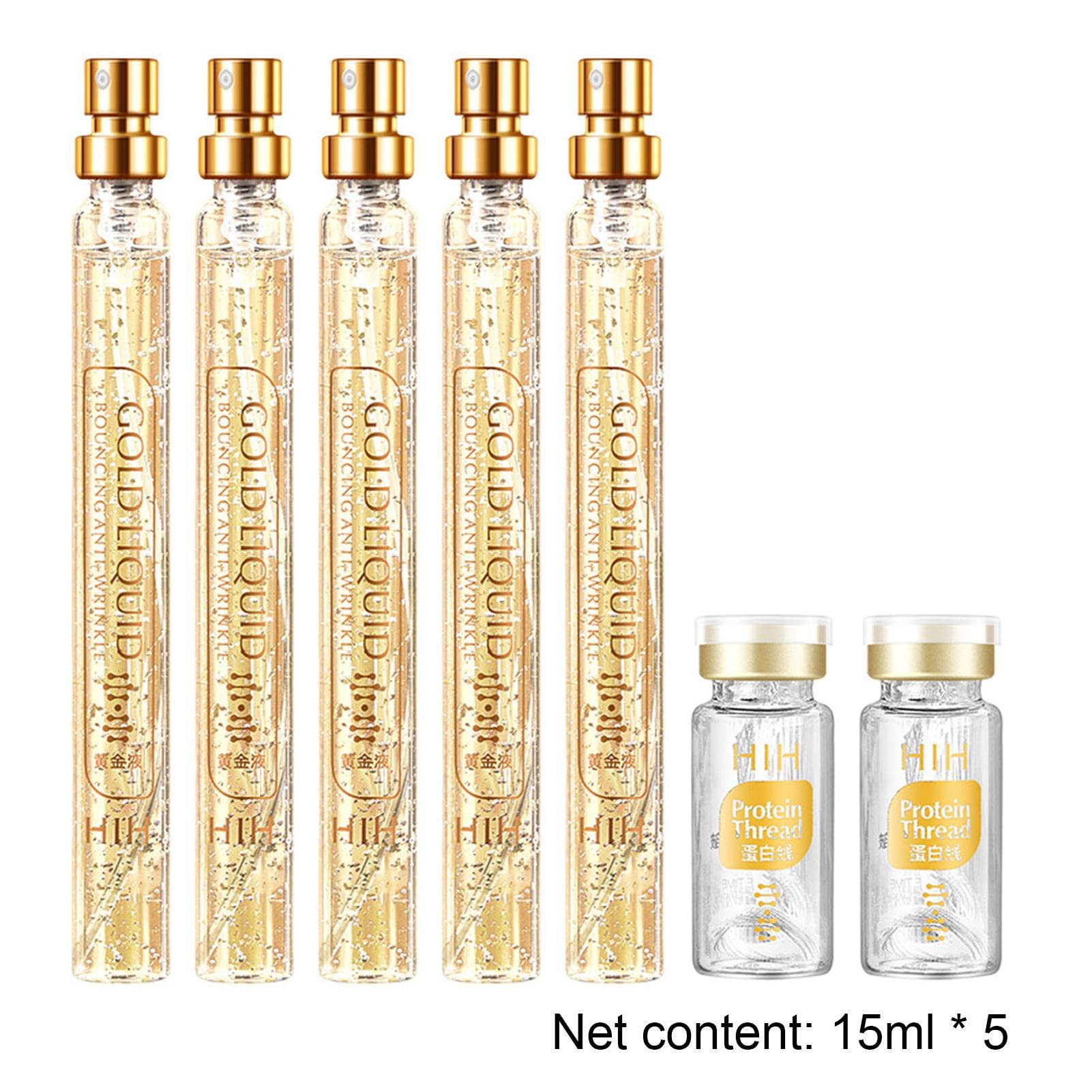 Instalift Soluble Protein Thread & Nano Gold Lift Kit - Absorbable Protein Thread Filler for Face Lifting & Plumping - Silk Fibroin Based Anti-Aging Treatment for Wrinkles & Sagging Skin - Perfect for At-Home Facial Rejuvenation & Professional Skin Tightening