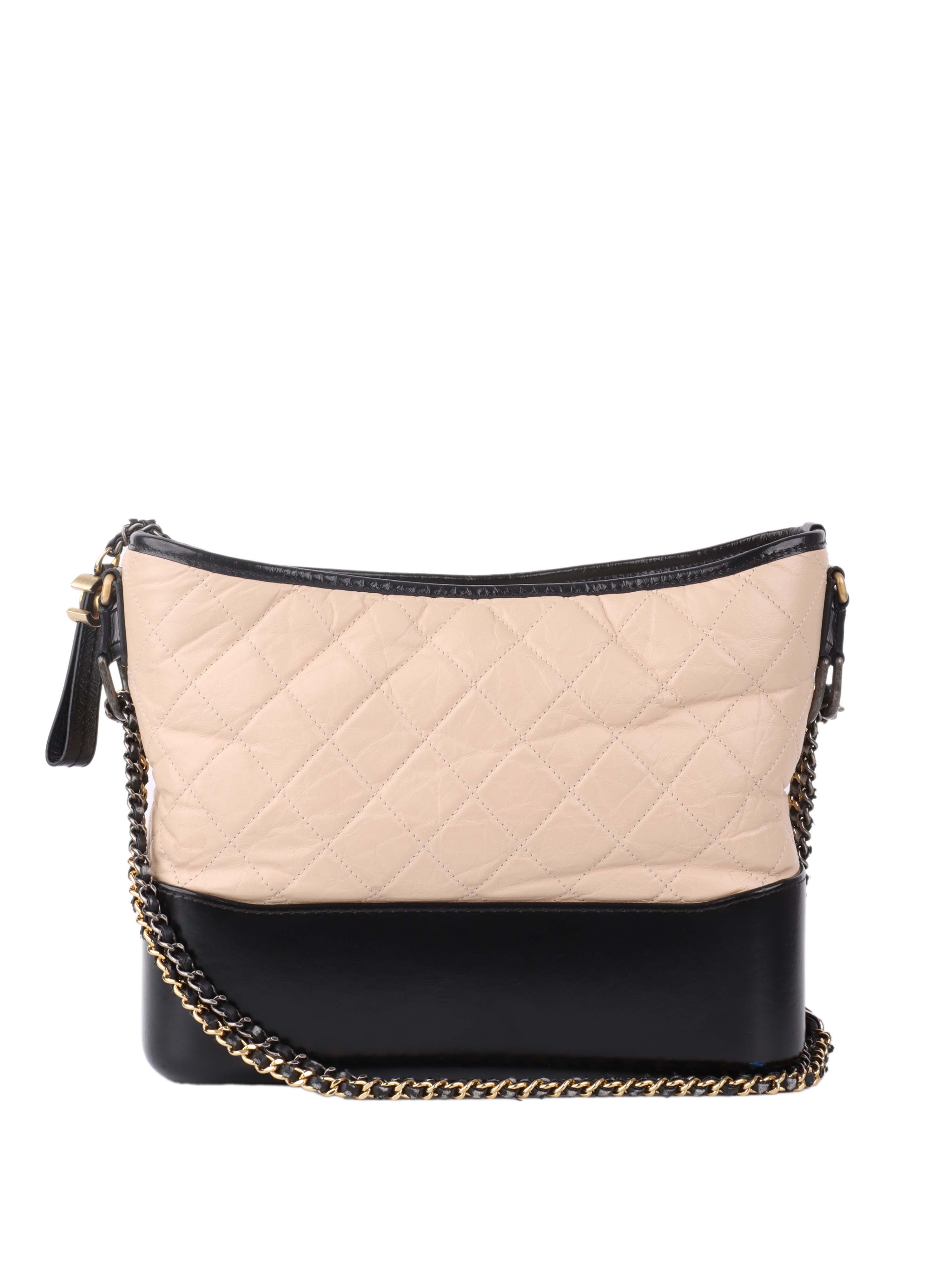 Chanel Medium Gabrielle Shoulder Bag in Black & Beige | Luxury Designer Handbag for Women | Perfect for Work, Travel & Evening Events
